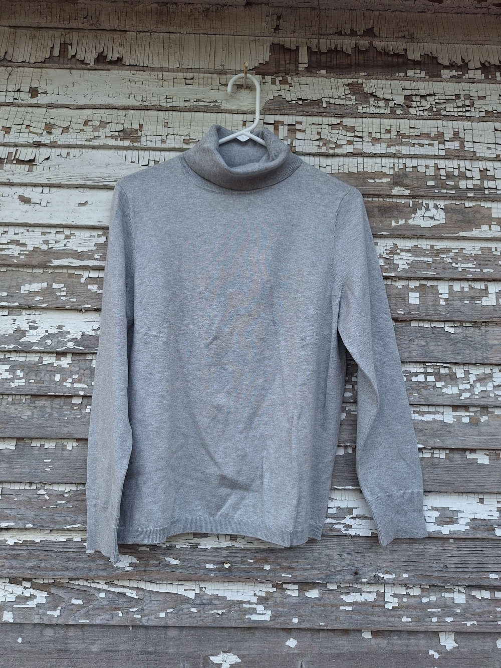 Talbots Light Gray Knit Sweater Size XL